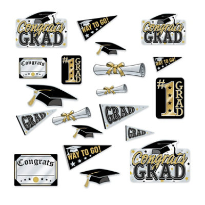 Beistle - Graduation Cutouts - 12 Pack 20 each - Image 1