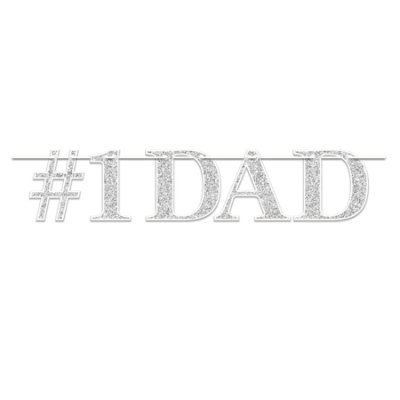 Beistle - #1 Dad Streamer - 12 Pack - Image 1