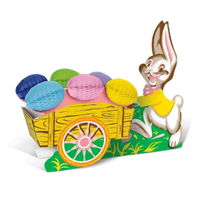 Beistle - Vintage Easter Bunny w/Cart - 12 Pack - Image 1