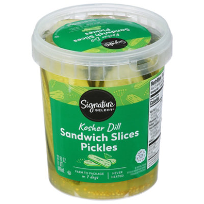 Signature Select Sandwich Pickle Slices Refrigerated 32 Fluid Ounce - 32 FZ - Image 3