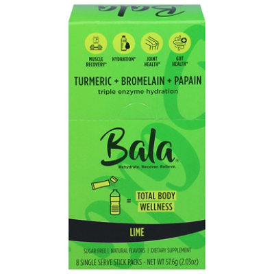 Bala Hydration Powder Lime - 8 CT - Image 3