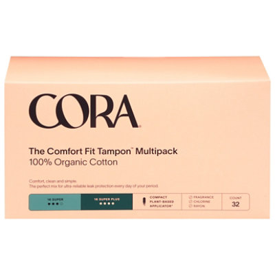 Cora Organic Tampons Super/super - 32 CT - Image 3