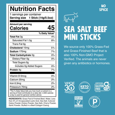 Chomplings Sea Salt Beef Stick 6ct - 6 CT - Image 5