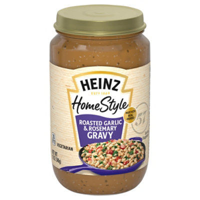 Heinz Homestyle Roasted Garlic & Rosemary Gravy, 12 Oz Jar - 12 OZ - Image 1