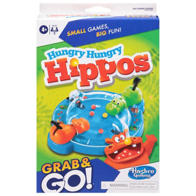 Hasbro Gaming Grab & Go! Hungry Hungry Hippos Game - Each - Image 3