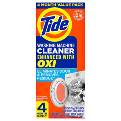 Tide Washing Machine Cleaner With Oxi, Fresh Scent - 4 Pouches - 4 CT - Image 3