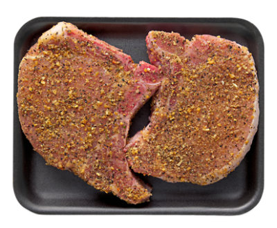 Pork Chop Bone In Rosemary Garlic Seasoning - LB - Image 1