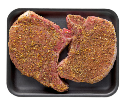 Pork Chop Bone In Vegetable Pepper Seasoning - LB - Image 1