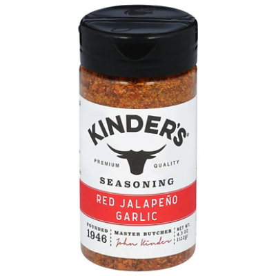 Kinders Red Jalapeno Garlic Seasoning 4.3 Oz - 4.3 OZ