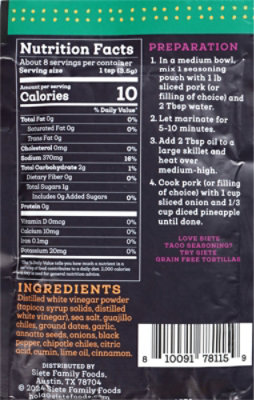 Siete Seasoning Taco Al Pastor - 1 OZ - Image 5