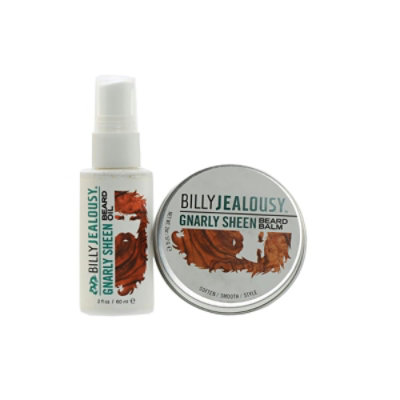 Billy Jealousy Gnarly Sheen Beard Balm & Oil Duo Set for Men - Image 1