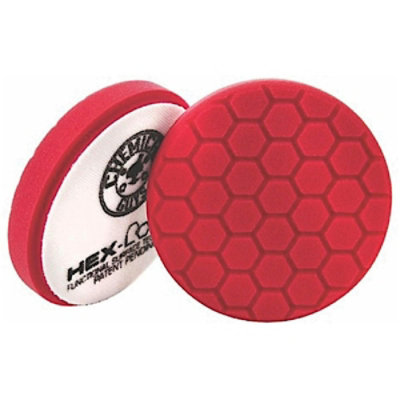 Chemical Guys CHGBUFX-107HEX5 5.5 in. Hex-Logic Perfection Ultrafine Wax & Sealant Finishing Pad Red - Image 1