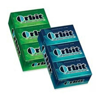 Mars, Inc Orbit Gum- Individually Wrapped- 12-BX- Spearmint - Image 1