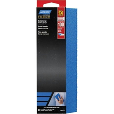 Norton 82077 5 x 120 Grit Extra Large Single Angle Sanding Sponge - Image 1