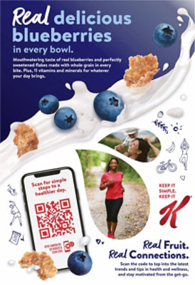 Kellogg's Special K Blueberry Fiber Breakfast Cereal - 11.2 Oz - Image 7