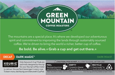 Green Mountain Coffee Roasters Dark Magic Decaf,10ct - 10 CT - Image 5