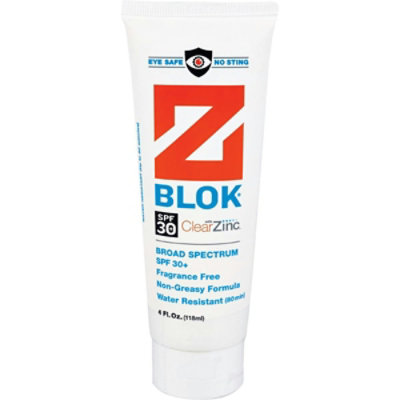 Z Blok Sunscreen SPF 30- 4 oz - Image 1