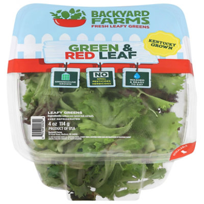 Backyard Farms Red & Green Leaf 4oz - 4 OZ - Image 3