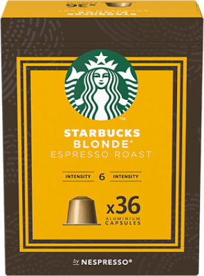 Starbucks By Nespresso Orig Line Blonde Espresso 36count 188g Box - 36 CT - Image 1