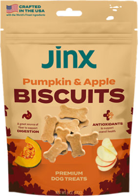Jinx Pumpkin & Apple Biscuit Treat - 6 OZ - Image 1