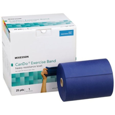 CanDo Heavy Exercise Resistance Band, Blue, 5 in. W x 25 yd. L - Image 2
