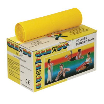 CanDo Exercise Band Yellow 5 Inch X 6 Yard X-Light Resistance - Image 2
