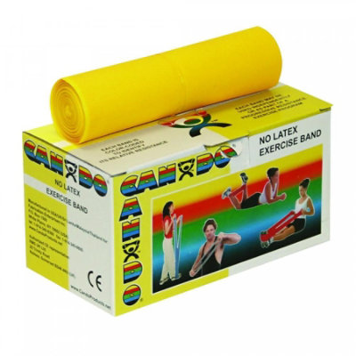 CanDo Exercise Band Yellow 5 Inch X 6 Yard X-Light Resistance - Image 1