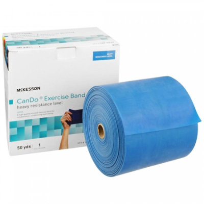 CanDo Heavy Exercise Resistance Band, Blue, 5 in. W x 50 yd. L - Image 1