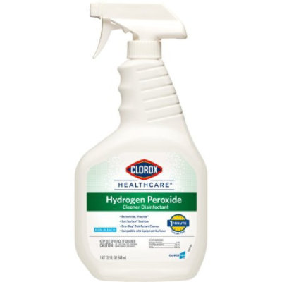 Clorox Healthcare Hydrogen Peroxide Disinfectant Cleaner, Unscented, 32 oz., Liquid, Spray Bottle, 9 Count - Image 2