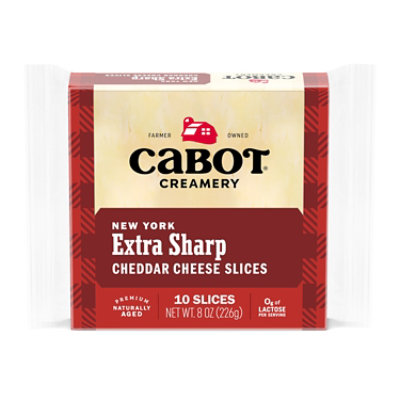 Cabot NY Extra Sharp Cheddar Cheese Slices - 8 Oz - Image 1