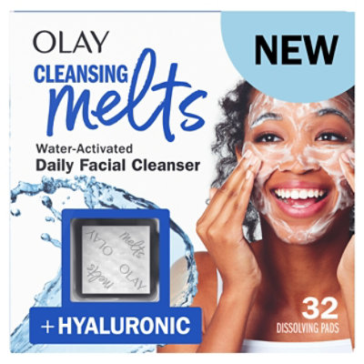 Olay Facial Clnsng Melts Ha 32ct/12 - 32 CT - Image 1