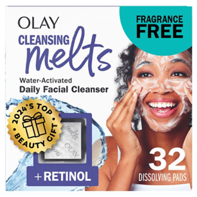 Olay Facial Cleansing Melts Retinol 32 Female Facial Cleansing - 32 CT - Image 1