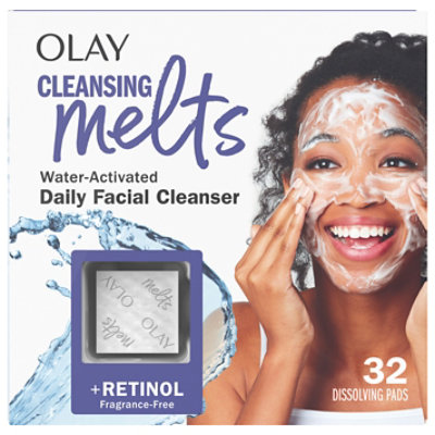 Olay Facial Cleansing Melts Retinol 32 Female Facial Cleansing - 32 CT - Image 1