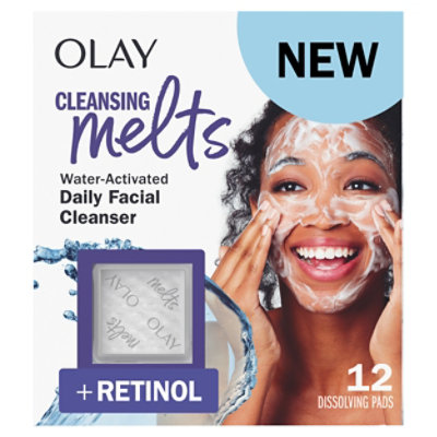 Olay Facial Clnsng Melts Retinol 12 Female Facial Cle - 12 CT - Image 1