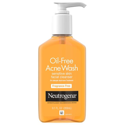 Neutrogena Oil Free Acne Wash Fragrance-free 9.1 Floz - 9.1 FZ - Image 1