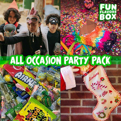 Fun Flavors Box Sour Candy 32 oz Variety Pack Party Mix Individually Wrapped Fun Size Candies - Image 2