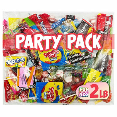 Fun Flavors Box Halloween Bulk Candy 32 oz Variety Pack Party Mix Individually Wrapped Fun Size Candies - Image 1