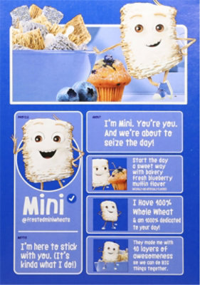 Kellogg's Frosted Mini-Wheats Blueberry Muffin 48g Whole Grain Breakfast Cereal - 13.3 Oz - Image 6