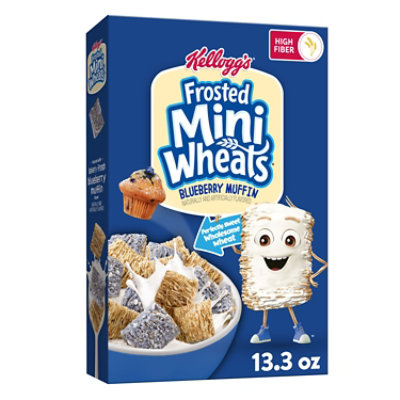 Kelloggs Mini Wheats Cereal Blueberry Muffin 13.3oz - 13.3 OZ - Image 1