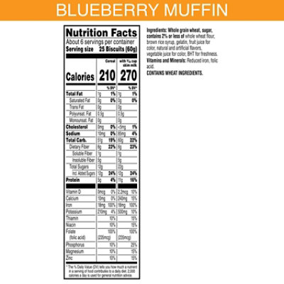 Kelloggs Mini Wheats Cereal Blueberry Muffin 13.3oz - 13.3 OZ - Image 4