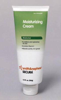 Smith & Nephew Secura Moisturizer, Unscented, Cream, 6.5 oz. Tube, White Petrolatum / Vitamin E, 12 Count - Image 1