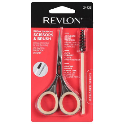 Revlon Brow Shaping Scissors & Brush Set - Each - Image 2
