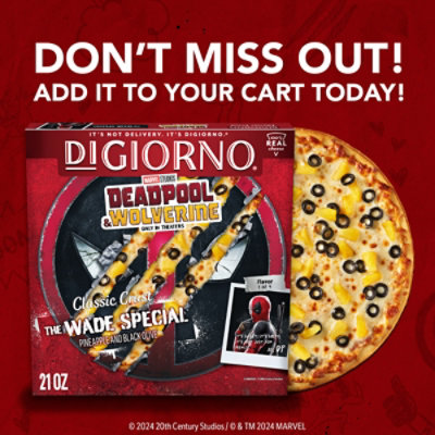 Digiorno Classic Crust Pineapple Black Olives Frozen Pizza Box - 21 Oz - Image 5