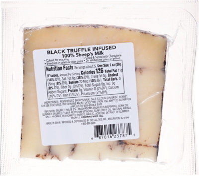Solera Cheese Sheep Milk Black Truffle - 5.3 OZ - Image 5