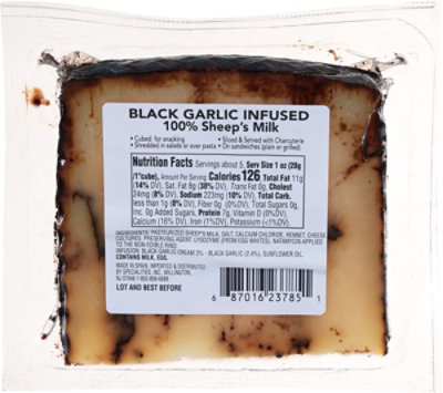 Solera Cheese Sheep Milk Black Garlic - 5.3 OZ - Image 5