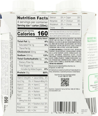 Boost Max Protein Vanilla Rtd - 4-11 OZ - Image 5