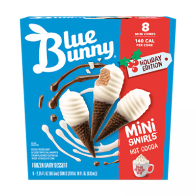 Blue Bunny Mini Swirls Hot Cocoa Cones, 8pk - 8 CT - Image 1