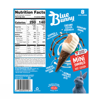 Blue Bunny Mini Swirls Hot Cocoa Cones, 8pk - 8 CT - Image 2