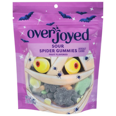 Overjoyed Fruit Flavored Sour Spider Gummies - 7 Oz - Image 2