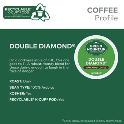 Green Mountain Coffee Roasters Double Diamond 10ct - 10 CT - Image 2